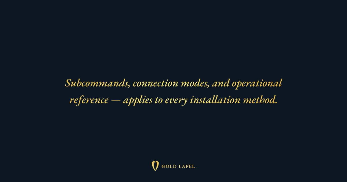 Commands | Gold Lapel
