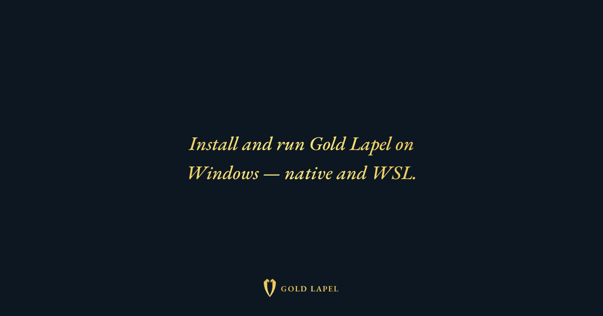 Open Windows Gold Windows | Gold Lapel