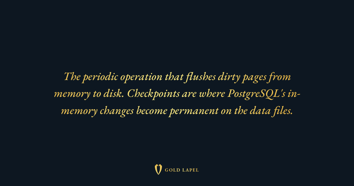 Checkpoints in PostgreSQL: Flushing Dirty Pages, Crash Recovery, and I ...